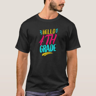 Camiseta Olá 4ª Série Primeiro Dia De Aula Professor De Vol
