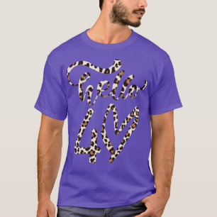 Camiseta Olá 40 Presente de Aniversário Leapord para a Mãe