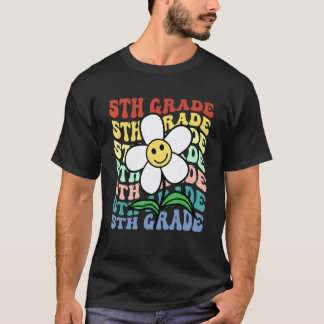Camiseta Olá 5º Quinto Ano Professor Volta às Aulas Retro