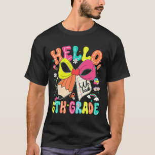Camiseta Olá 6º ano Voltamos às aulas Professora Garota Coq