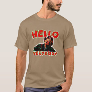Camiseta olá a todos engraçado