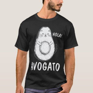 Camiseta Olá abacate Gatinho fofo Abacate para Meninas Mulh