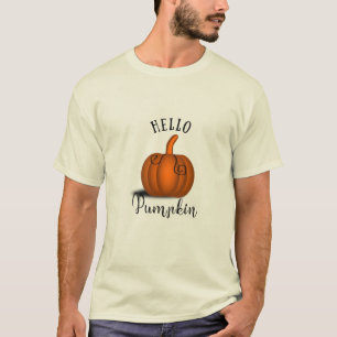 Camiseta olá, abóbora