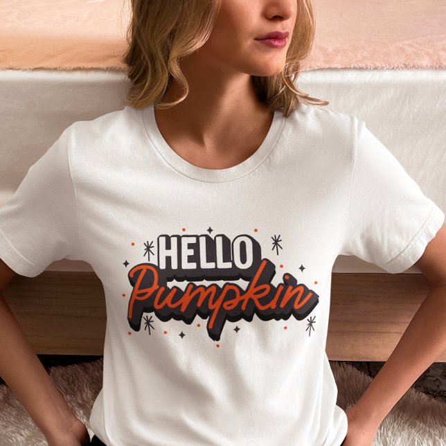 Camiseta Olá Abóbora (Criador carregado)