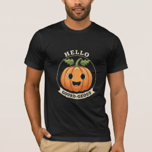 Camiseta Olá Abóbora-maravilhosa Piada de Abóbora Divertida