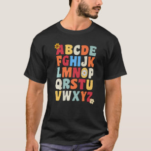 Camiseta Olá alfabeto do jardim de infância ABCs pré-escola