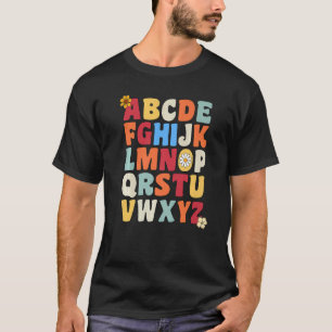 Camiseta Olá alfabeto do jardim de infância ABCs pré-escola