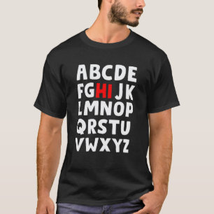 Camiseta Olá Alfabeto Pré K Professora Jardim De Infância P
