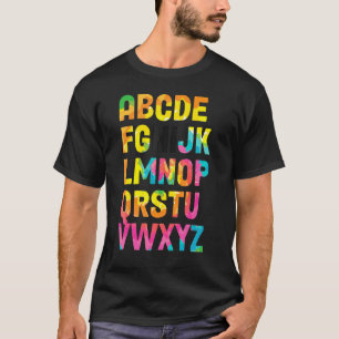 Camiseta Olá Alfabeto Volta às Aulas Pré K Jardim de Infânc