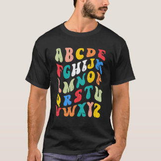 Camiseta Olá Alfabeto Volta às Aulas Pré K Jardim de Infânc