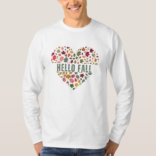 Camiseta Olá Arte de Outono (Frente)