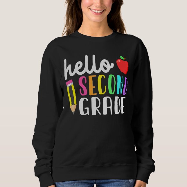 Camiseta Olá, Assistente De Equipe Do Segundo Grau De Volta (Frente)
