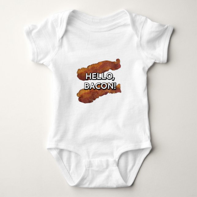 Camiseta Olá, bacon. (Frente)