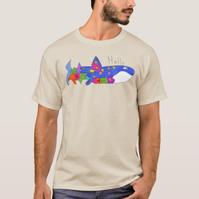 Camiseta "Olá Baleia" (Frente)