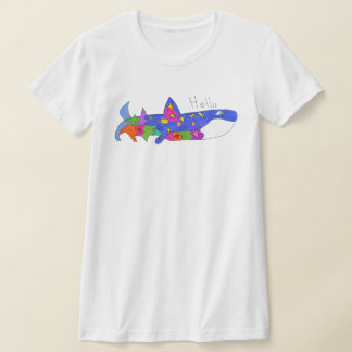 Camiseta "Olá Baleia"