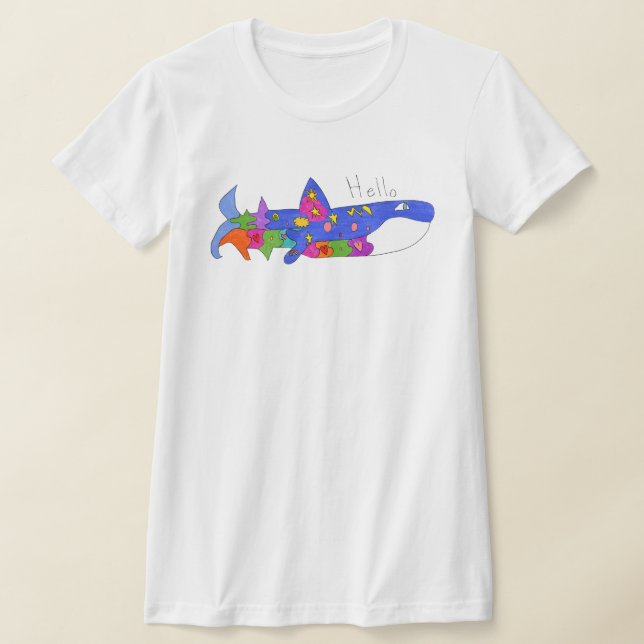 Camiseta "Olá Baleia" (Postura )
