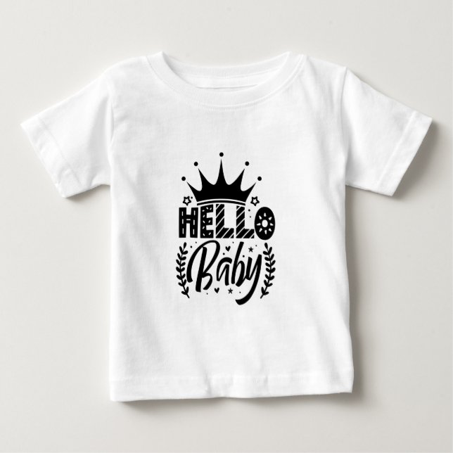 Camiseta Olá bebê  (Frente)