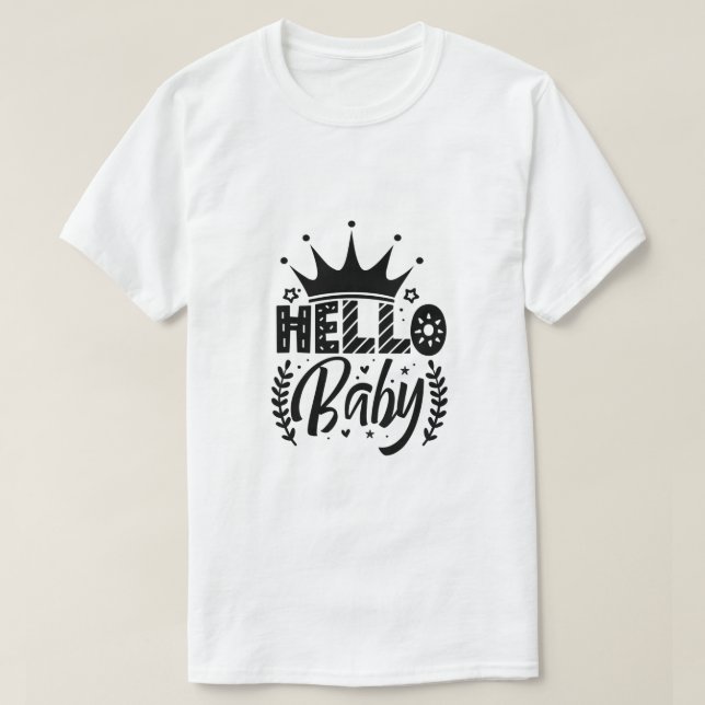 Camiseta Olá Bebê (Frente do Design)