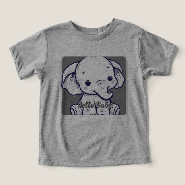 Camiseta Olá, bebê (Design frontal)