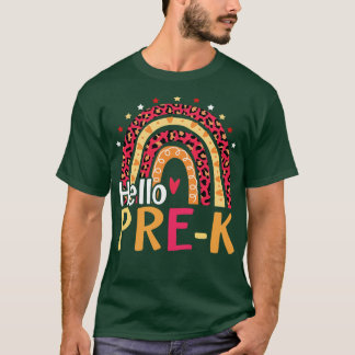 Camiseta Olá, Bom Dia, Pré K De Volta À Escola