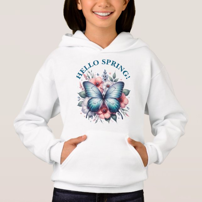 Camiseta Olá Borboleta da Primavera-96282 (Frente)