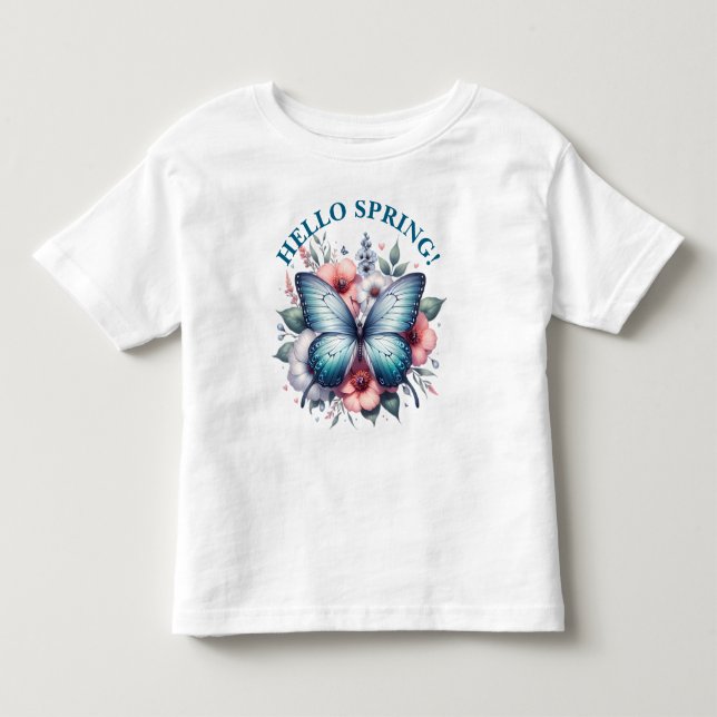 Camiseta Olá Borboleta da Primavera-96282 (Frente)