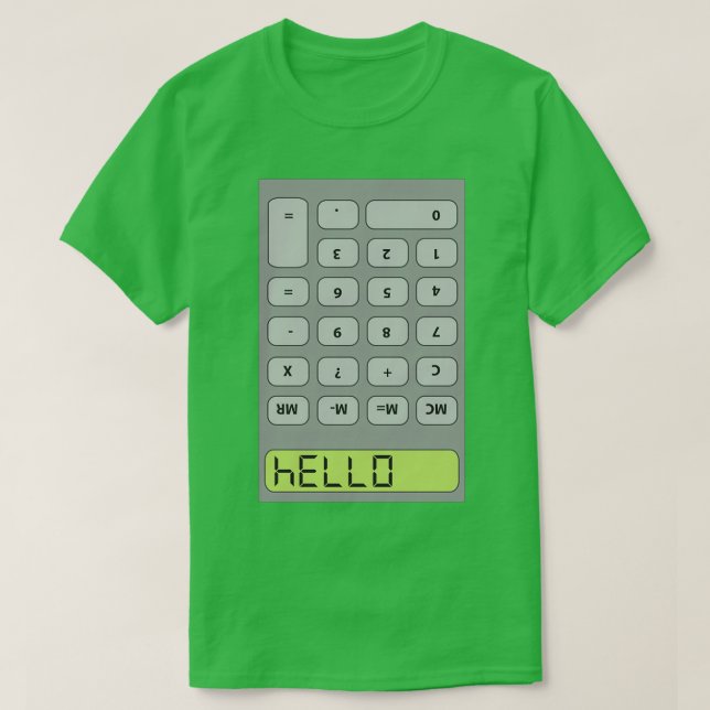 Camiseta Olá Calculadora (Frente do Design)