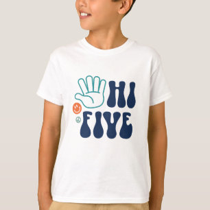 Camiseta Olá Cinco! Faixa Retrô 5º Aniversário