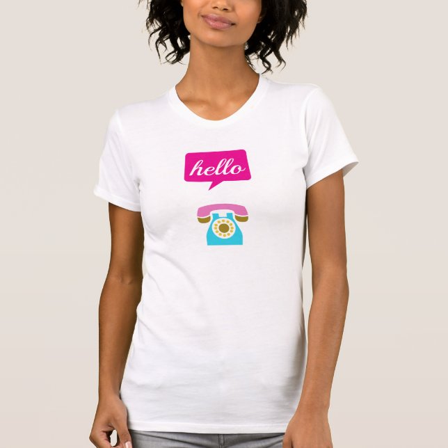 Camiseta Olá, Colorida Bonita (Frente)