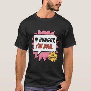 Camiseta Olá Comilão Sou Pai Pop Art Comic Piada de Pai