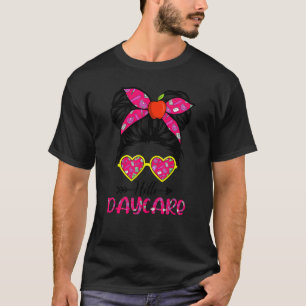 Camiseta Olá Creche Volta às Aulas Coque Desarrumado Crianç