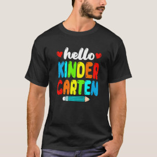 Camiseta Olá, Crianças De Professores Cute Do Jardim De Inf