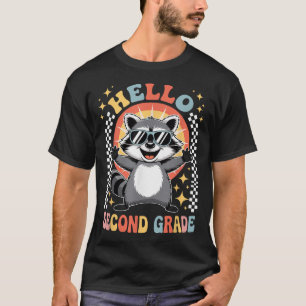 Camiseta Olá de Volta às Aulas 2º Ano Guaxinim Segunda Séri