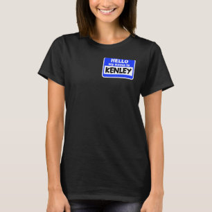 Camiseta Olá Engraçado Meu Nome É Kenley On Nametag Apresen
