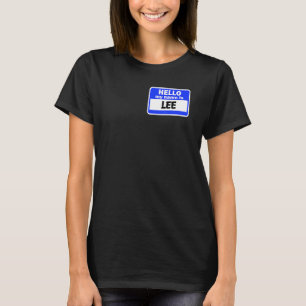 Camiseta Olá Engraçado Meu Nome É Lee Na Introdução Do Name