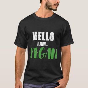 Camiseta Olá Engraçado, Sou Vegan Vegetarian Comida Gift