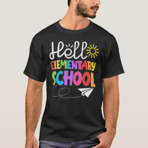 Camiseta Olá, Ensino Secundário de Volta ao Ensino Escolar
