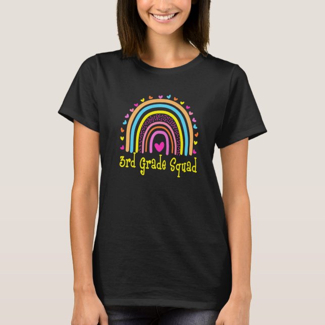 Camiseta Olá Equipe 3ª Série Equipe De Volta à Escola Profe (Frente)