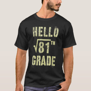 Camiseta Olá Equipe De Estudo De Matemática Raiz Quadrada D