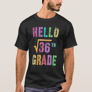 Camiseta Olá Equipe de Estudo de Matemática Raiz Quadrada d