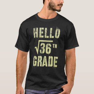 Camiseta Olá Equipe de Estudo de Matemática Raiz Quadrada d