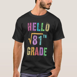 Camiseta Olá Equipe De Gênios Da Matemática Raiz Quadrada D