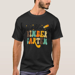 Camiseta Olá Equipe de Jardim de Infância Kinder Volta às A