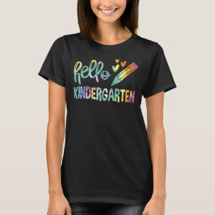 Camiseta Olá Equipe de Jardim de Infância Kinder Volta às A