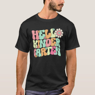 Camiseta Olá Equipe de Jardim de Infância Professor Menina 