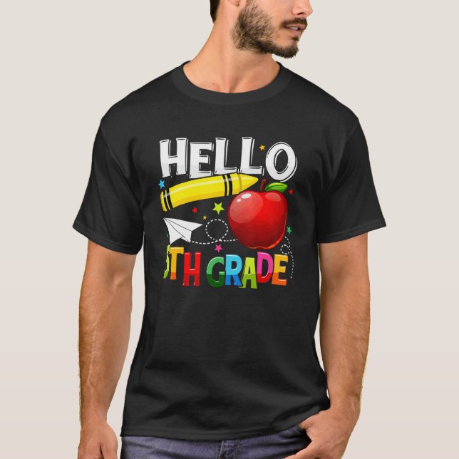 Camiseta Olá Equipe de Professores do 5º Ano Equipe do Quin (Frente)
