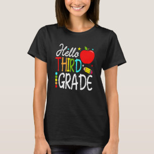 Camiseta Olá Equipe do 3º ano do 3º ano de volta à Escola T