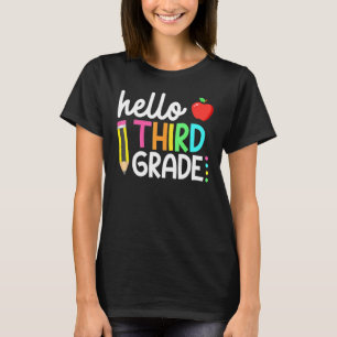Camiseta Olá Equipe do 3º ano do 3º ano de volta à Escola T