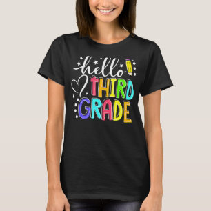 Camiseta Olá Equipe do 3º ano do 3º ano de volta à Escola T