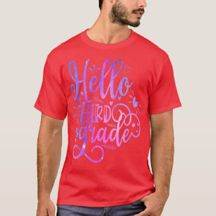 Camiseta Olá Equipe do 3º ano do 3º ano de volta à Escola T